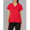 WonderWink Womens Women’s Mock Wrap Scrub Top(Red)
