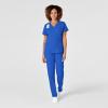 WonderWink Womens Women’s Mock Wrap Scrub Top(Royal)