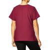 WonderWink Womens Women’s Mock Wrap Scrub Top(Wine)