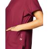 WonderWink Womens Women’s Mock Wrap Scrub Top(Wine)