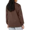 WonderWink womens Snap Front Jacket(Chocolate)