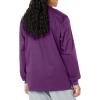 WonderWink womens Snap Front Jacket(Eggplant)