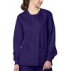 WonderWink womens Snap Front Jacket(Grape)
