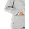WonderWink womens Snap Front Jacket(Grey)