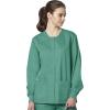 WonderWink womens Snap Front Jacket(Surgical Green)