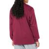 WonderWink womens Snap Front Jacket(Wine)