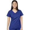 WonderWink Womens Women’s 4 Pocket Wrap Scrub Top(Galaxy Blue)