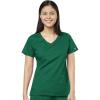 WonderWink Womens Women’s 4 Pocket Wrap Scrub Top(Hunter)