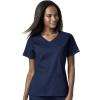WonderWink Womens Women’s 4 Pocket Wrap Scrub Top(Navy)