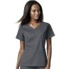 WonderWink Womens Women’s 4 Pocket Wrap Scrub Top(Pewter)