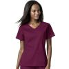 WonderWink Womens Women’s 4 Pocket Wrap Scrub Top(Teal Blue)