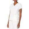 WonderWink Womens Women’s Mock Wrap Scrub Top(White)