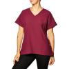 WonderWink Womens Women’s Mock Wrap Scrub Top(Wine)