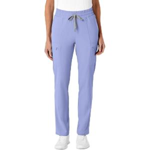 Renew Women’s High Waist Slim Leg Scrub Pant(Ceil Blue)