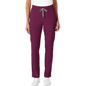 Renew Women’s High Waist Slim Leg Scrub Pant(Wine)
