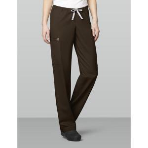 WonderWink Petite Women’s Drawstring Pant(Chocolate)