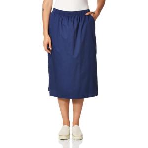 WonderWink Women’s Plus-Size Wonderwork Plus Pull-on Cargo Scrub Skirt(Navy)