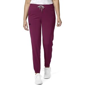 WonderWink Womens Renew Women’s Jogger Scrub Pant(Wine)