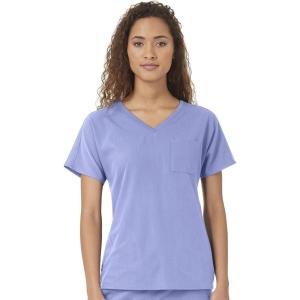 WonderWink Womens Women’s Dolman 3 Pocket Scrub TopMedical Scrubs Shirt(Ceil Blue)
