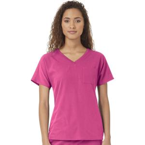 WonderWink Womens Women’s Dolman 3 Pocket Scrub TopMedical Scrubs Shirt(Fuchsia)