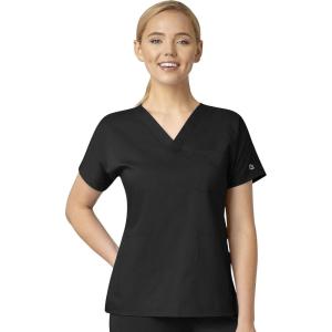 WonderWink Womens Women’s Dolman Scrub Top(Black)