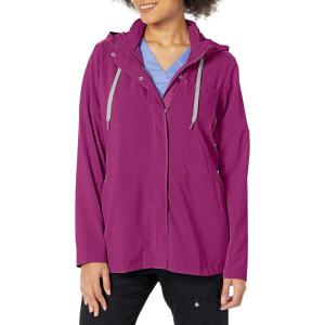 WonderWink womens Convertible Hood Jacket(Wine)