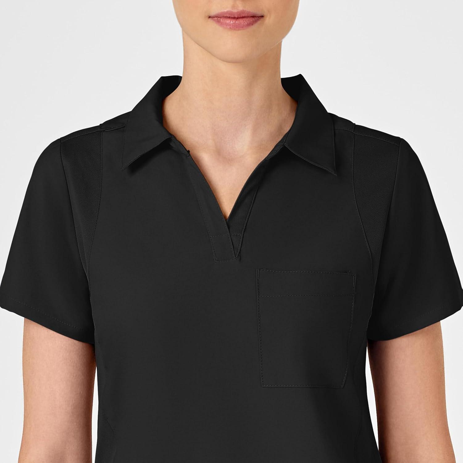 imageWonderWink Womens Collar TopBlack