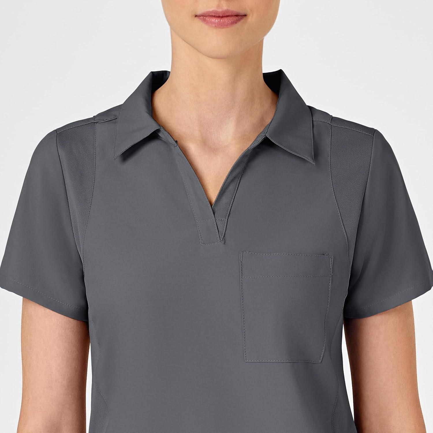 imageWonderWink Womens Collar TopPewter