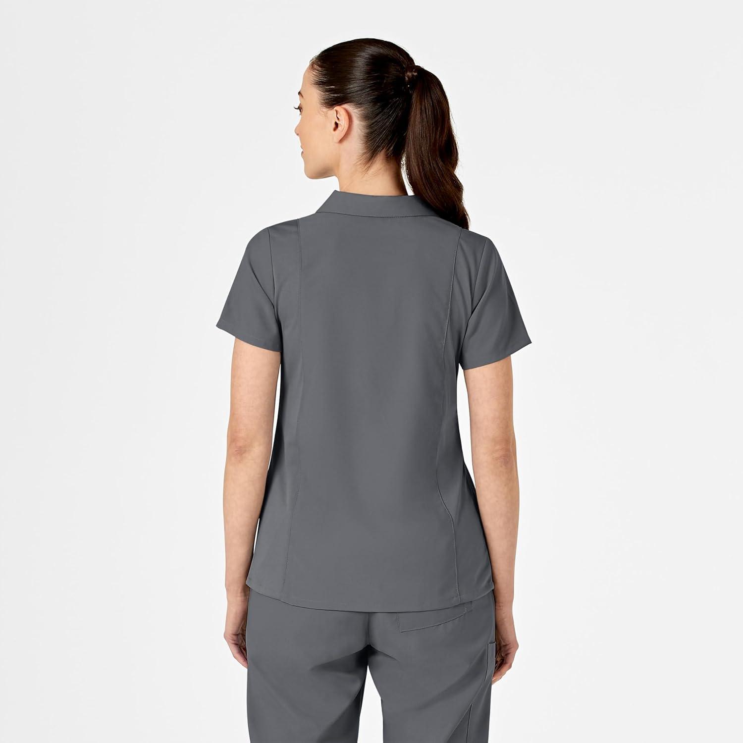 imageWonderWink Womens Collar TopPewter