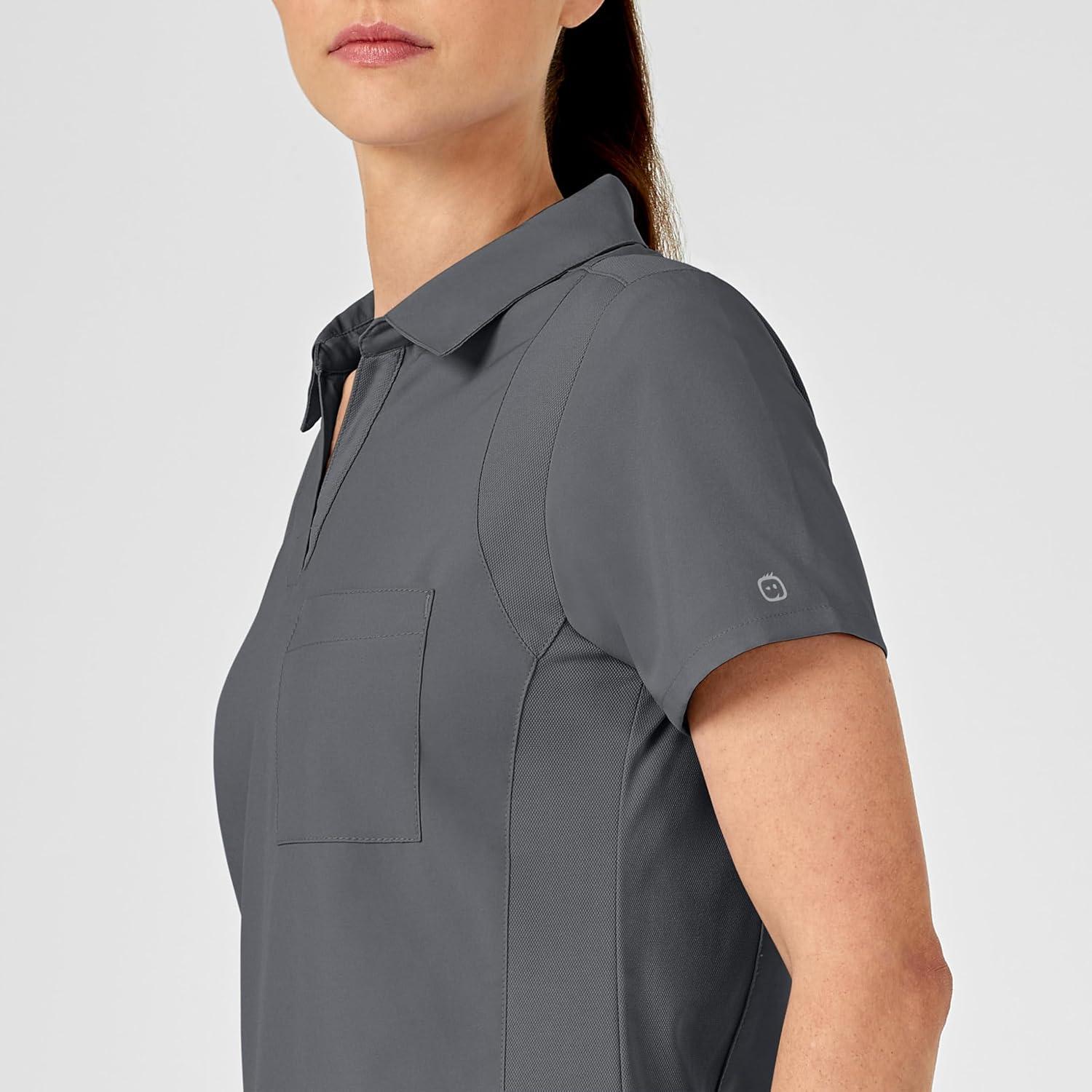 imageWonderWink Womens Collar TopPewter