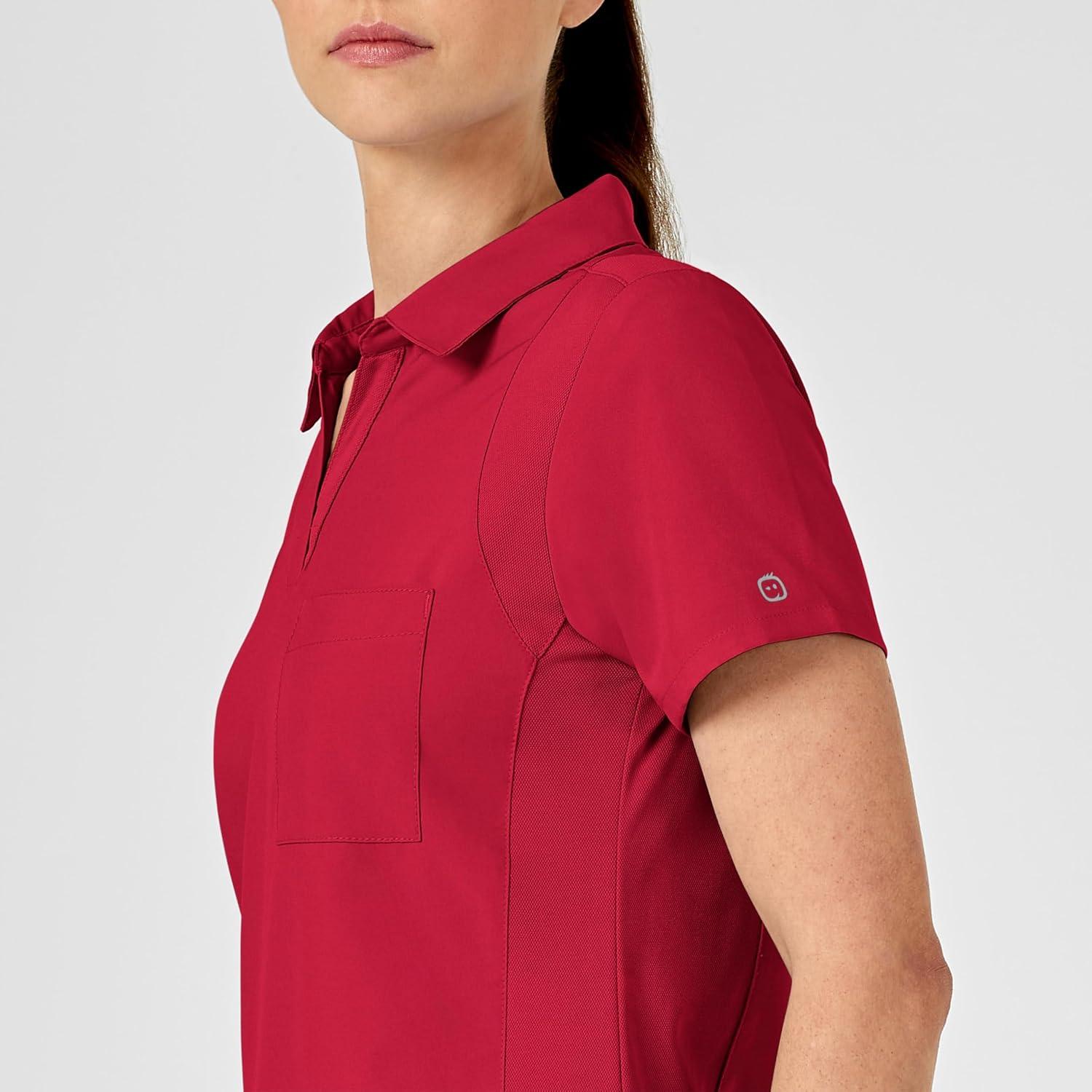 imageWonderWink Womens Collar TopRed