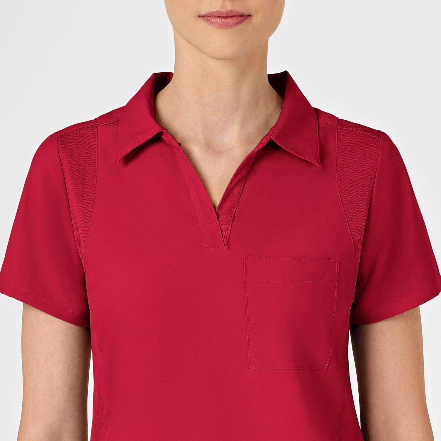 imageWonderWink Womens Collar TopRed
