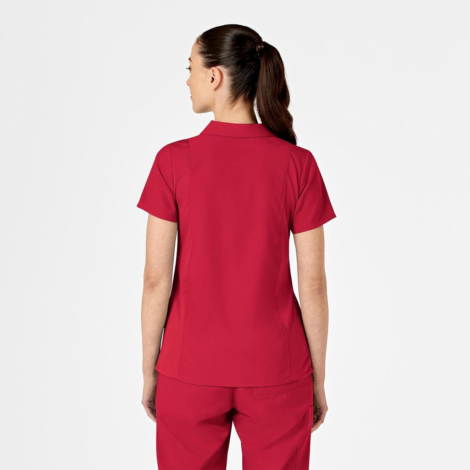 imageWonderWink Womens Collar TopRed