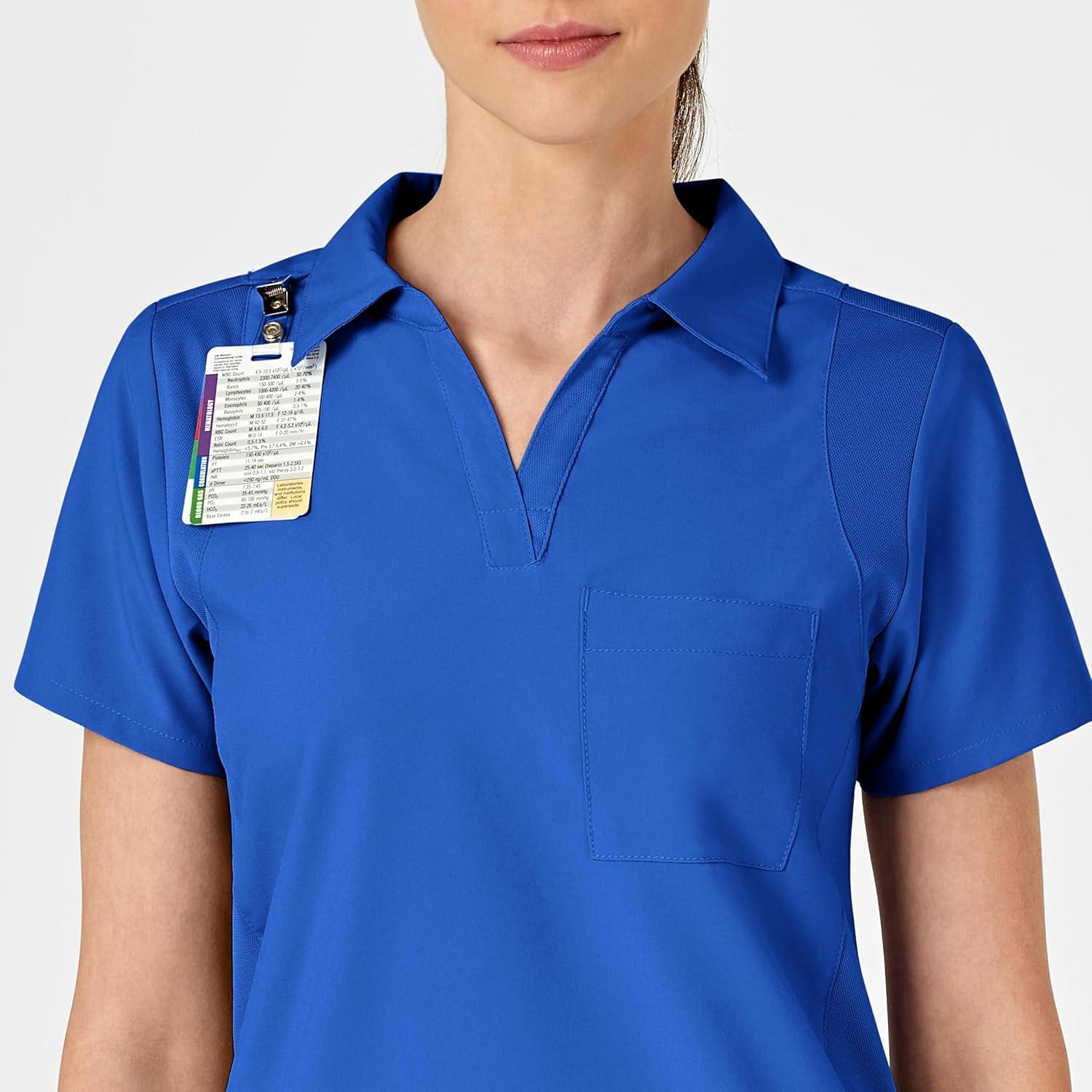 imageWonderWink Womens Collar TopRoyal