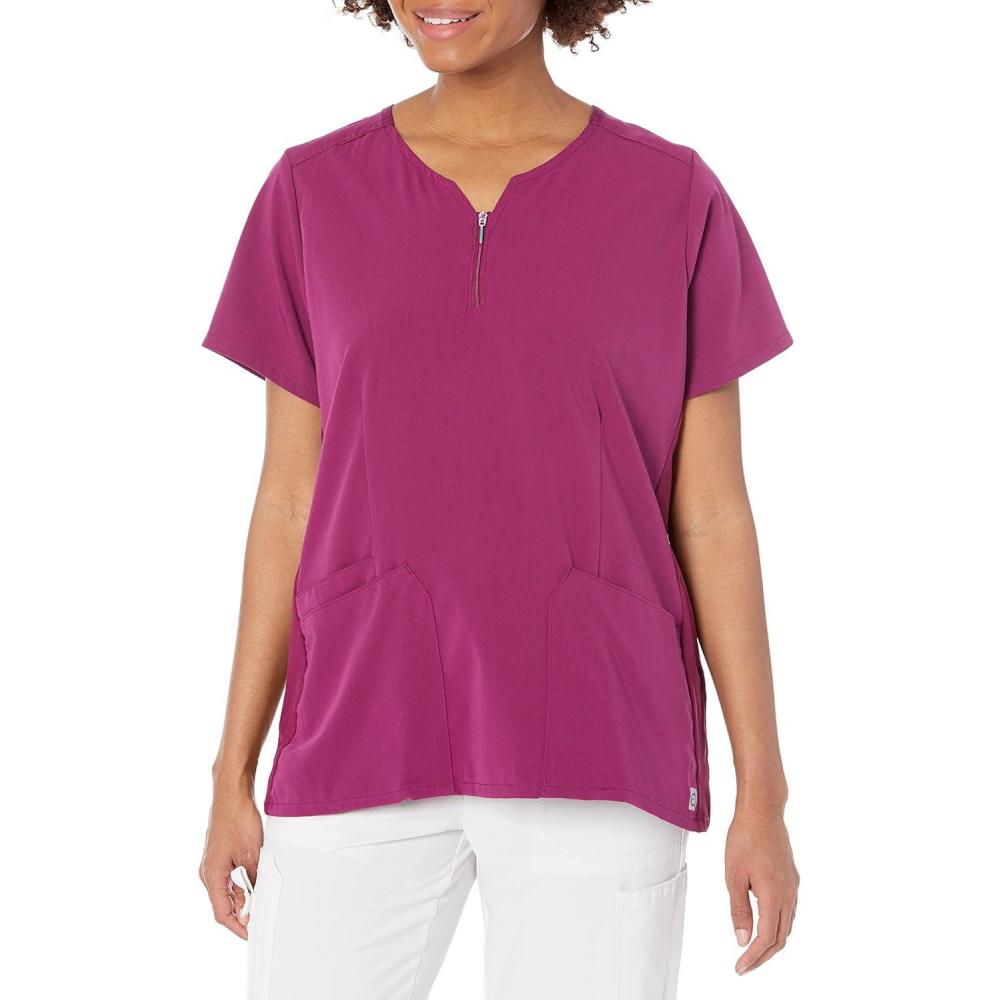 imageWonderWink Mens Uni Moss Grn Simply Soft 3pkt Scrub ShrtWine