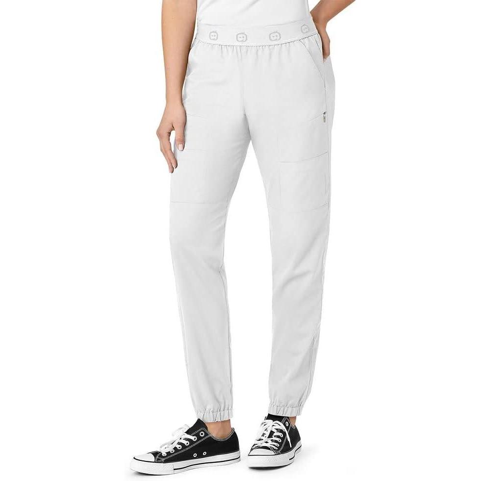 imageWonderWink Womens Slim Cargo Jogger PantWhite
