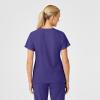 Wink Scrubs for Women, W123, Stylized V-Neck Tops with 5 Pockets(Grape)