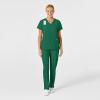 Wink Scrubs for Women, W123, Stylized V-Neck Tops with 5 Pockets(Hunter)