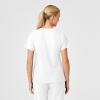 Wink Scrubs for Women, W123, Stylized V-Neck Tops with 5 Pockets(White)