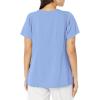 WonderWink Men’s Uni Moss Grn Simply Soft 3pkt Scrub Shrt(Ceil Blue)