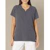 WonderWink Men’s Uni Moss Grn Simply Soft 3pkt Scrub Shrt(Pewter)