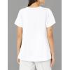 WonderWink Men’s Uni Moss Grn Simply Soft 3pkt Scrub Shrt(White)