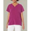 WonderWink Men’s Uni Moss Grn Simply Soft 3pkt Scrub Shrt(Wine)