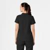 WonderWink Womens Collar Top(Black)