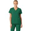 Wink Scrubs for Women, W123, Stylized V-Neck Tops with 5 Pockets(Hunter)
