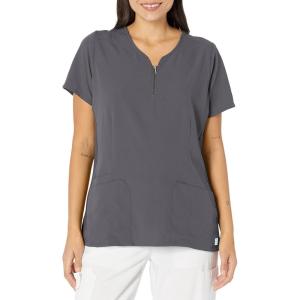 WonderWink Men’s Uni Moss Grn Simply Soft 3pkt Scrub Shrt(Pewter)