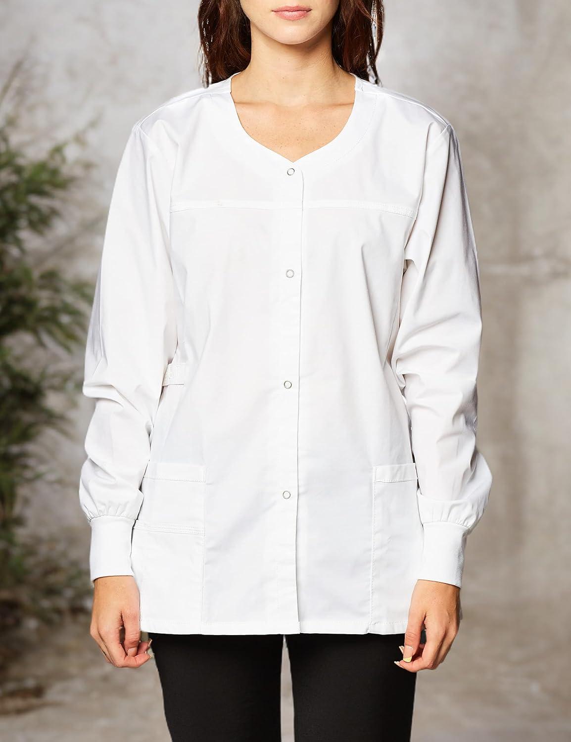imageWonderWink Womens Constance Snap JacketTrue White