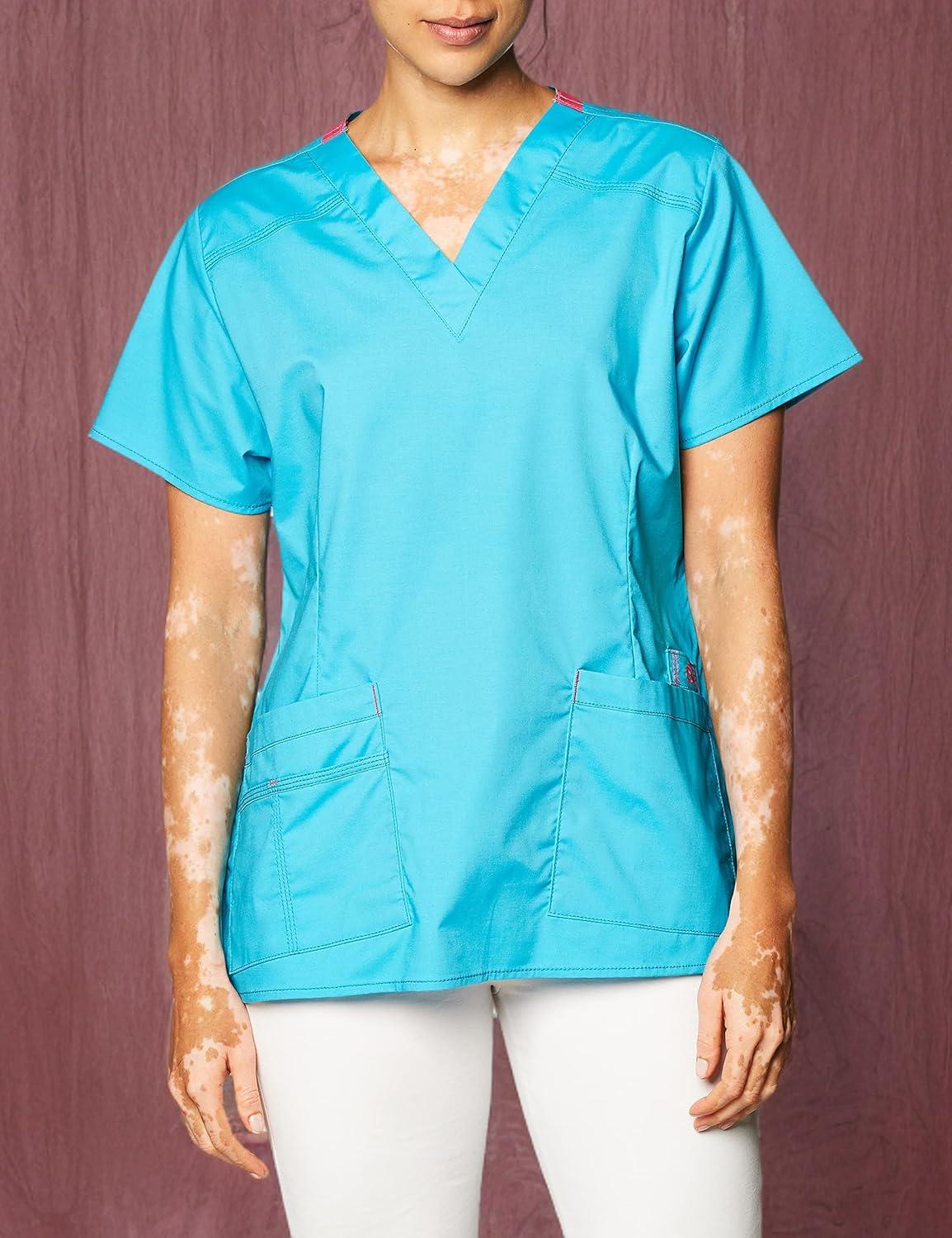 imageWonderWink Womens Wonderflex Verity Scrub TopAqua