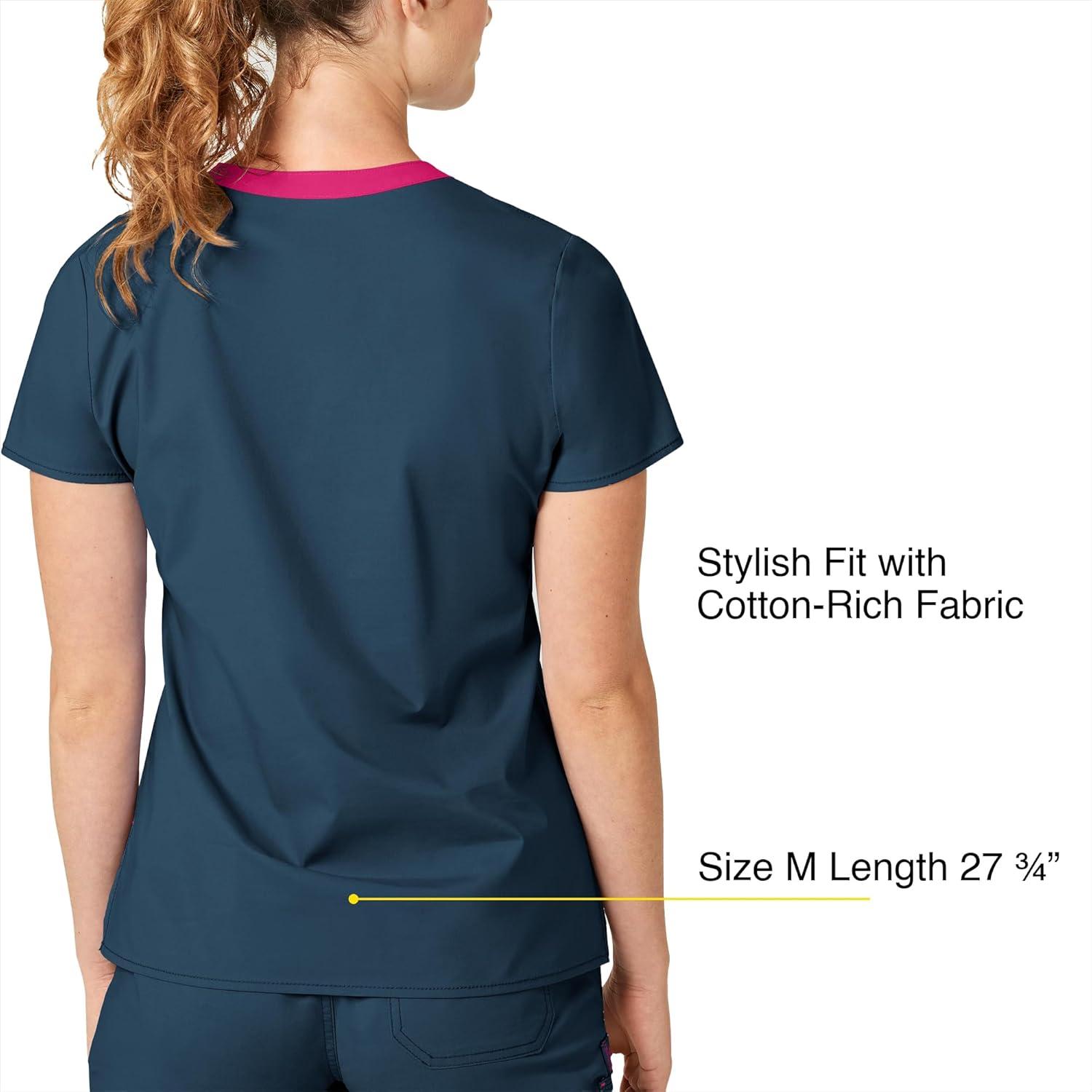 imageWonderWink Womens Wonderflex Verity Scrub TopCaribbean