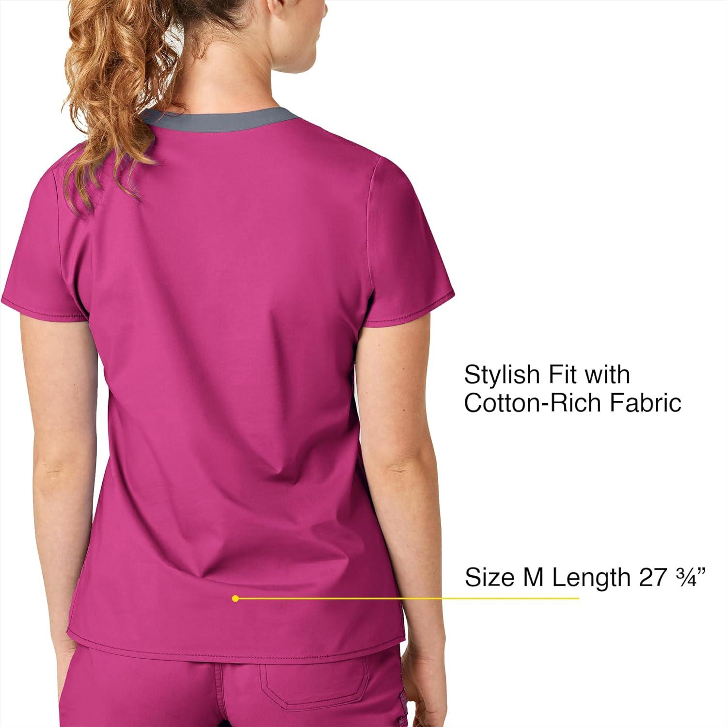 imageWonderWink Womens Wonderflex Verity Scrub TopHot Pink